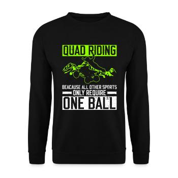 Quadfahren Quad Quadfahrer - Sweat-shirt Unisexe - noir - Devant - Alina (178cm) & Michal (187cm)