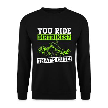 Quadfahrer Quad - Sweat-shirt Unisexe - noir - Devant - Alina (178cm) & Michal (187cm)