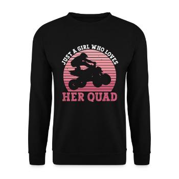 Quad Mädchen Quad Fahren Frauen - Sweat-shirt Unisexe - noir - Devant - Alina (178cm) & Michal (187cm)