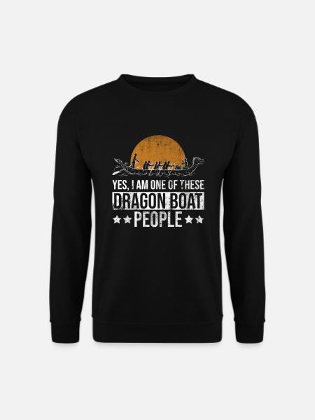 Drachenboot Paddeln Und Drachenbootrennen - Unisex Pullover - Schwarz