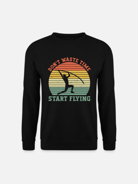 Stabhochsprung Stabhochspringen - Unisex Pullover - Schwarz