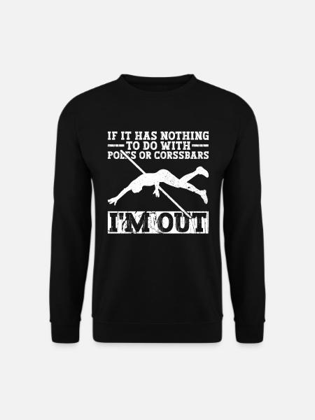 Stabhochspringer Stabhochsprung - Unisex Sweatshirt - black