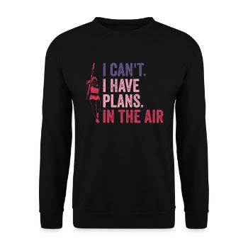 Stabhochspringen Mädchen - Unisex Sweatshirt - black - Front - Alina (178cm) & Michal (187cm)