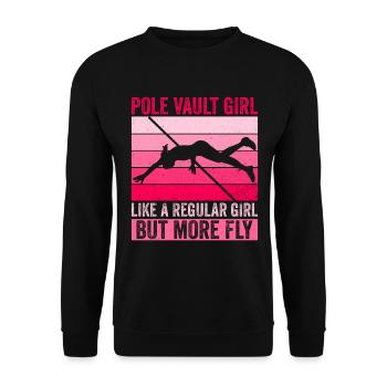 Stabhochspringer Mädchen Stabhochsprung Frau - Sweat-shirt Unisexe - noir - Devant - Alina (178cm) & Michal (187cm)