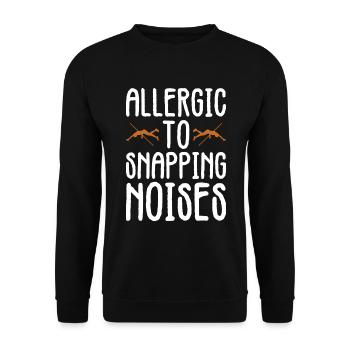 Stabspringer Und Stabhochsprung - Unisex Pullover - Schwarz - Vorne - Alina (178cm) & Michal (187cm)