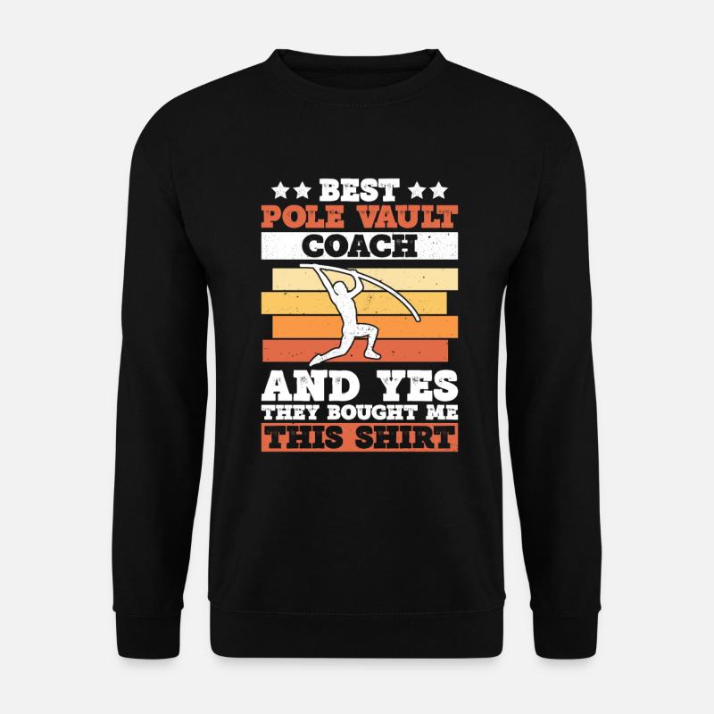 Stabhochspringer Trainer Stabhochspringen - Unisex Pullover - Schwarz