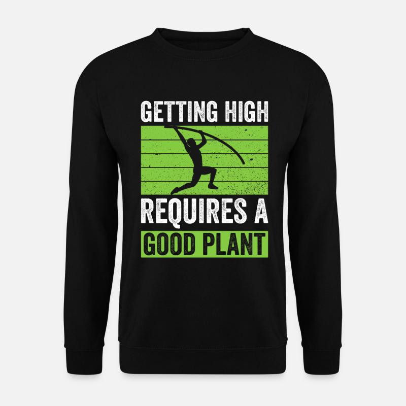 Stabhochspringer Stabhochsprung - Unisex Pullover - Schwarz