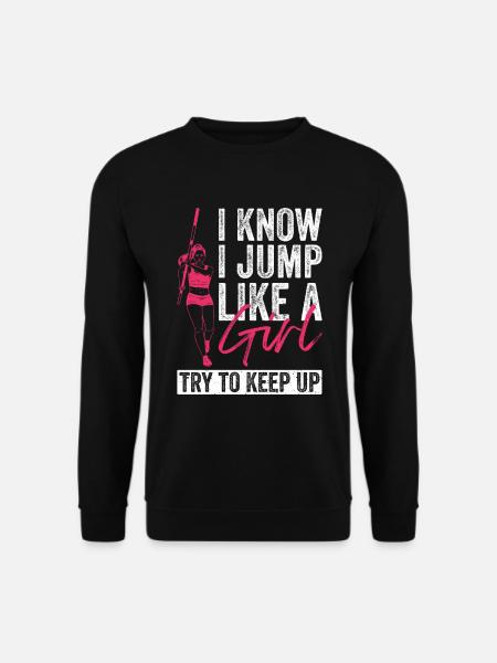 Stabhochspringer Mädchen Stabhochsprung - Sweat-shirt Unisexe - noir