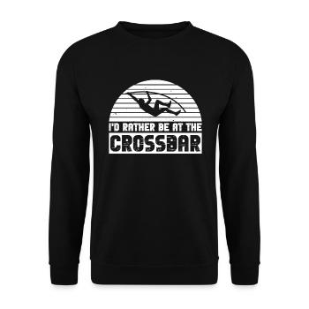 Stabhochspringen - Unisex Sweatshirt - black - Front - Alina (178cm) & Michal (187cm)