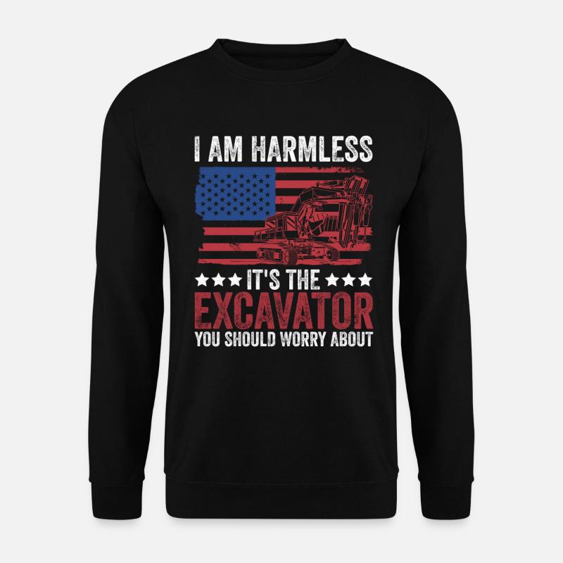 Bagger Baggerfahren Baggerfahrer - Unisex Sweatshirt - black