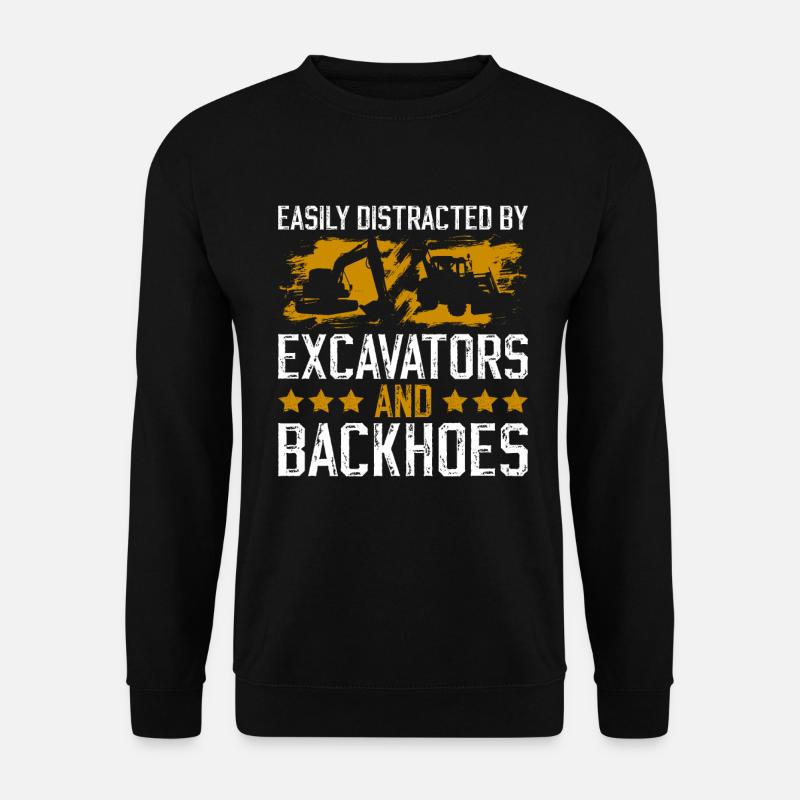Baggerfahrer Und Bagger - Sweat-shirt Unisexe - noir