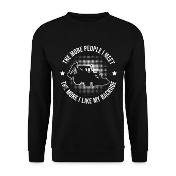 Baggerfahrer Und Baggerbinder - Sweat-shirt Unisexe - noir - Devant - Alina (178cm) & Michal (187cm)