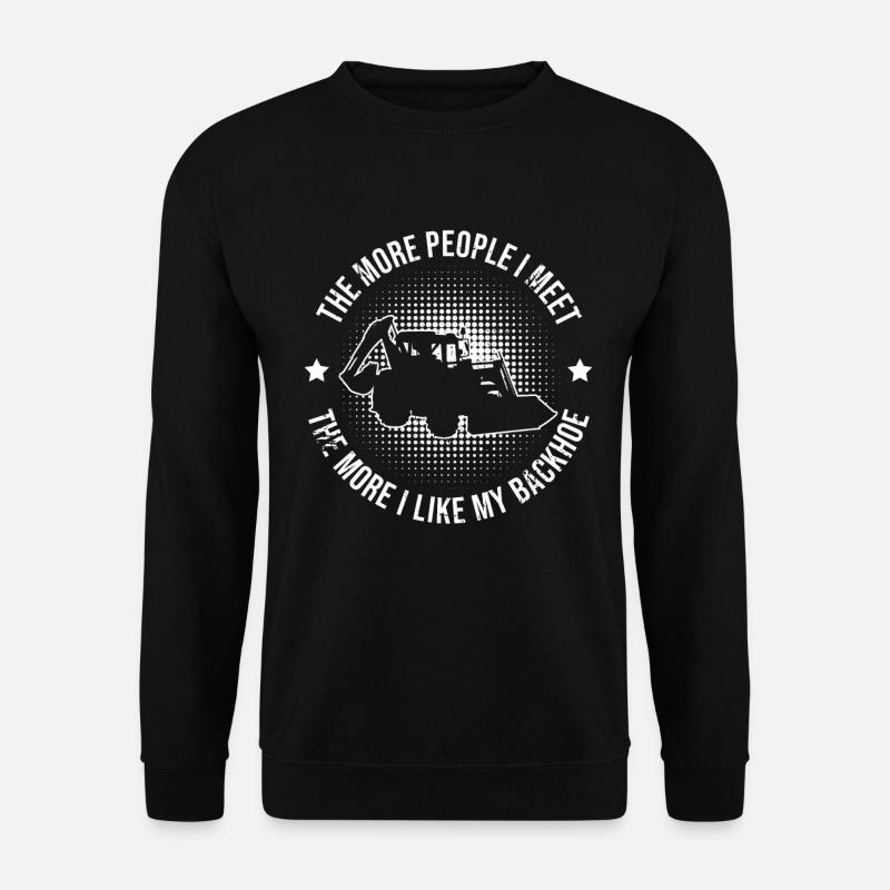Baggerfahrer Und Baggerbinder - Unisex Sweatshirt - black