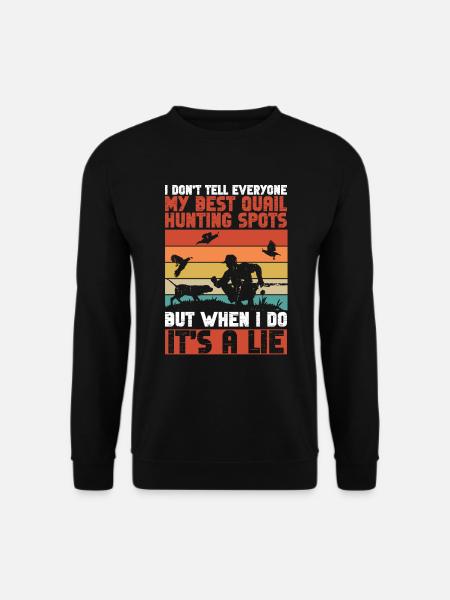 Wachtel Jäger - Unisex Pullover - Schwarz