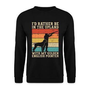 Wachteljagd Vogeljagd Wachtel - Unisex Pullover - Schwarz - Vorne - Alina (178cm) & Michal (187cm)