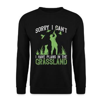 Wachteljäger Vogeljagd - Sweat-shirt Unisexe - noir - Devant - Alina (178cm) & Michal (187cm)
