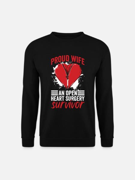 Herztransplantation Herz OP Frau - Unisex Pullover - Schwarz