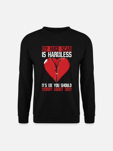 Herzoperation Herz OP Herztransplantation - Unisex Pullover - Schwarz