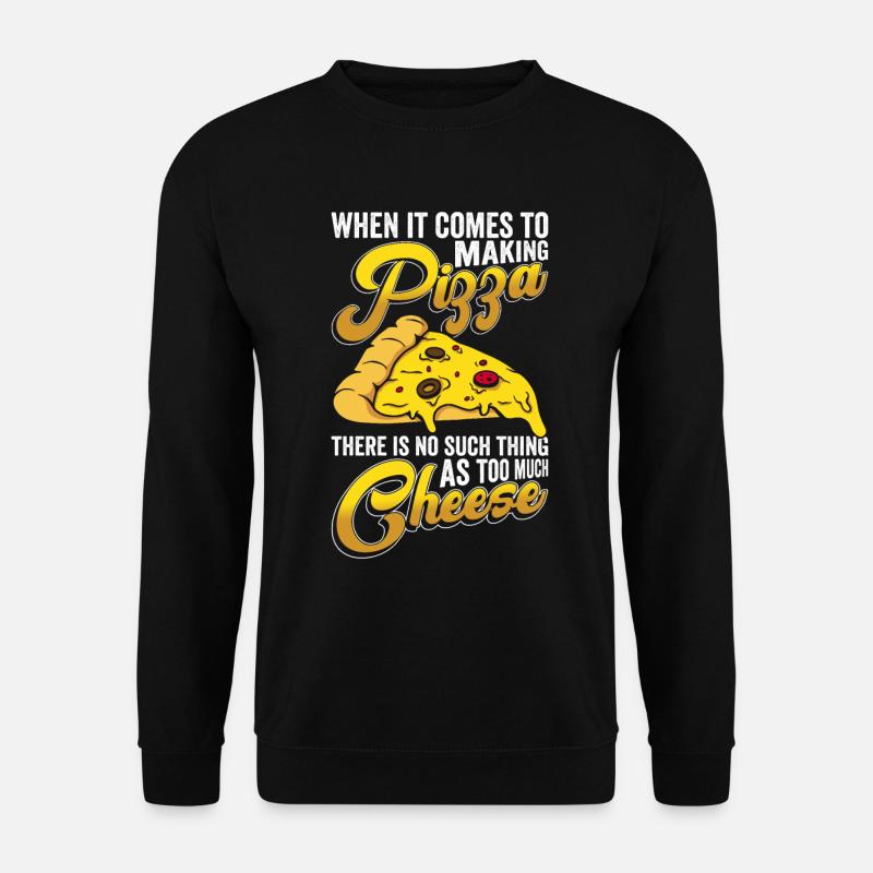 Pizza Pizzabacken Käsepizza - Unisex Sweatshirt - black