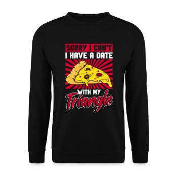 Pizza Pizzabäcker Hobby Pizzabäcker - Unisex Sweatshirt - black - Front - Alina (178cm) & Michal (187cm)