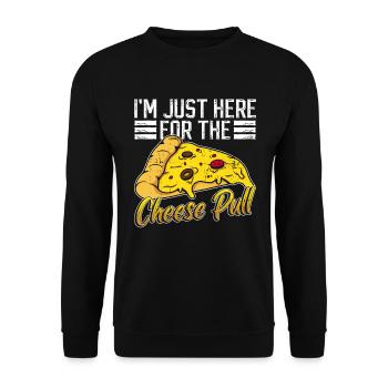 Pizza Pizzaliebhaber Pizzabäcker - Unisex Sweatshirt - black - Front - Alina (178cm) & Michal (187cm)