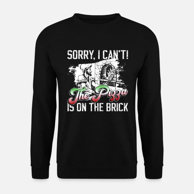 Pizzabäcker Pizza - Unisex Pullover - Schwarz