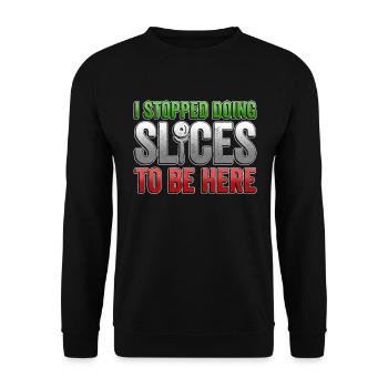 Pizzabäcker Pizza Pizzaparty - Unisex Sweatshirt - black - Front - Alina (178cm) & Michal (187cm)