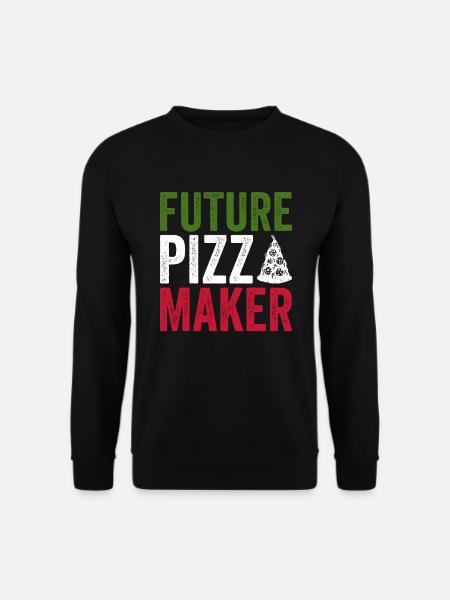 Pizza Future pizzabäcker Angehender Pizzaexperte - Sweat-shirt Unisexe - noir