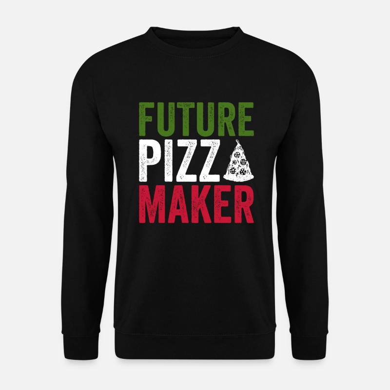 Pizza Future pizzabäcker Angehender Pizzaexperte - Unisex Sweatshirt - black