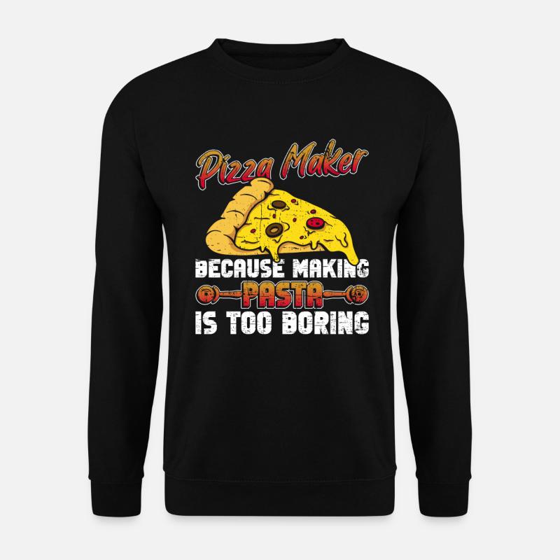 Pizza Pizzabäcker Pizzaolo - Unisex Sweatshirt - black