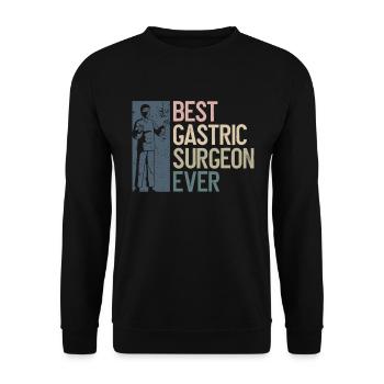 Magenchirurg Chirurg Adipositaschirurgie - Unisex Pullover - Schwarz - Vorne - Alina (178cm) & Michal (187cm)