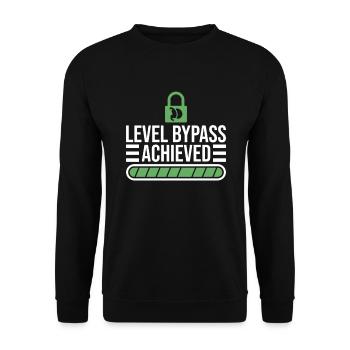 Magenverkleinerung Bypass-Betrieb - Unisex Pullover - Schwarz - Vorne - Alina (178cm) & Michal (187cm)