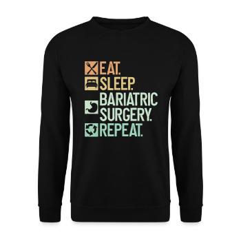 Magenchirurg - Unisex Pullover - Schwarz - Vorne - Alina (178cm) & Michal (187cm)