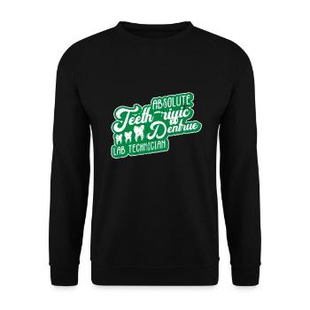 Prothesenlabortechniker Zahntechniker Zahnklinik - Sweat-shirt Unisexe - noir - Devant - Alina (178cm) & Michal (187cm)