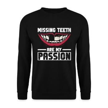 Zahntechniker Kieferorthopädietechniker - Sweat-shirt Unisexe - noir - Devant - Alina (178cm) & Michal (187cm)