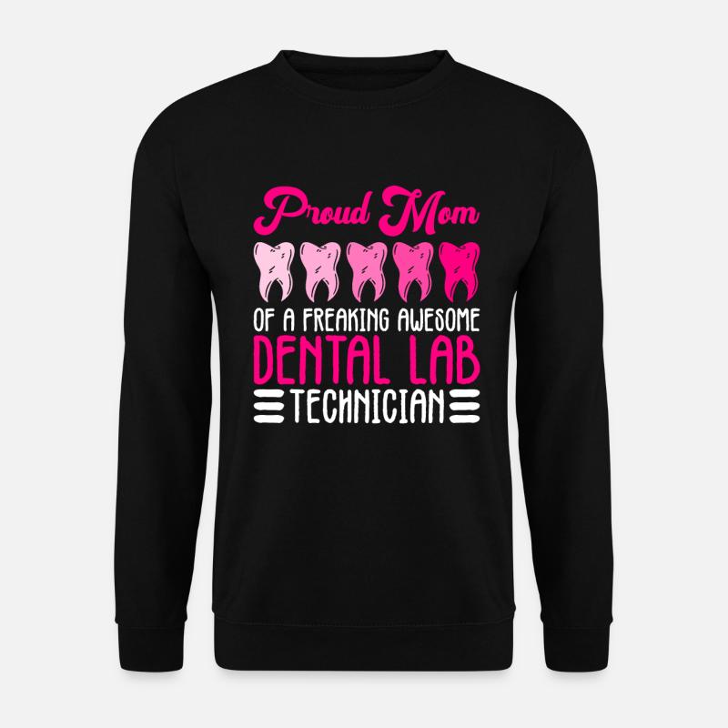 Zahntechniker Mama Zahntechnik Mutter - Unisex Pullover - Schwarz