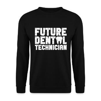 Zahntechniker Zahntechniker Abschluss - Unisex Pullover - Schwarz - Vorne - Alina (178cm) & Michal (187cm)