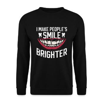 Zahnlabor- Und Zahnarzttechniker - Sweat-shirt Unisexe - noir - Devant - Alina (178cm) & Michal (187cm)