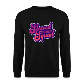 Adipositaschirurgie Abnehmen Bypass Operation - Unisex Pullover - Schwarz - Vorne - Alina (178cm) & Michal (187cm)