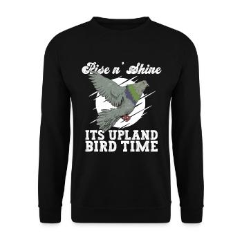 Jäger Taube Taubenjagd - Unisex Sweatshirt - black - Front - Alina (178cm) & Michal (187cm)