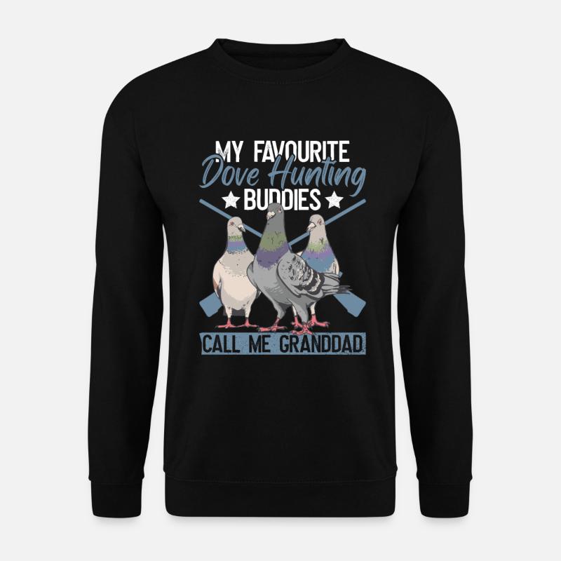 Taubenjäger Opa Vogeljagd - Unisex Sweatshirt - black