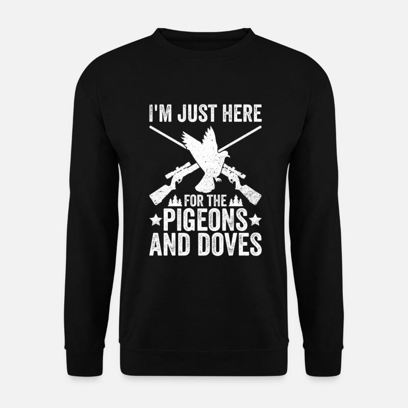 Taubenjäger Taubenjagd - Unisex Sweatshirt - black
