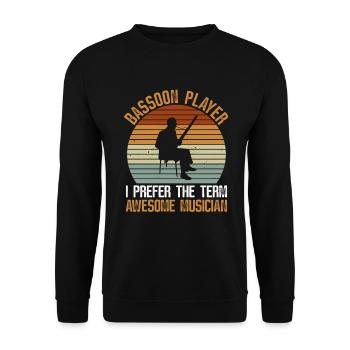 Fagottist Und Orchester Holzbläser - Sweat-shirt Unisexe - noir - Devant - Alina (178cm) & Michal (187cm)