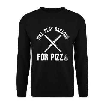 Orchestre Holzbläser Fagott - Sweat-shirt Unisexe - noir - Devant - Alina (178cm) & Michal (187cm)