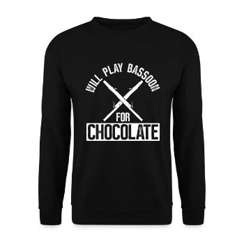 Orchester Holzbläser Und Fagott - Unisex Pullover - Schwarz - Vorne - Alina (178cm) & Michal (187cm)
