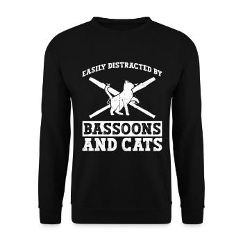 Orchester Holzbläser Und Fagott Orchester - Sweat-shirt Unisexe - noir - Devant - Alina (178cm) & Michal (187cm)