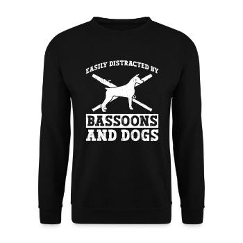 Orchestre Holzbläser und Hundebesitzer - Sweat-shirt Unisexe - noir - Devant - Alina (178cm) & Michal (187cm)