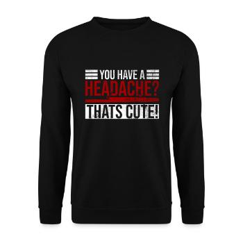 Fagott Schilf Und Fagottspieler - Unisex Pullover - Schwarz - Vorne - Alina (178cm) & Michal (187cm)