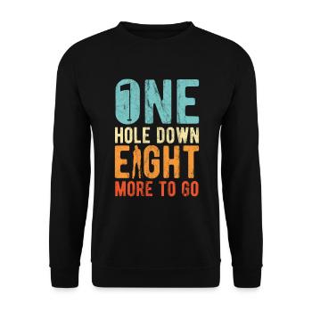 Golfplatz zum Golfen Golf - Unisex Pullover - Schwarz - Vorne - Alina (178cm) & Michal (187cm)