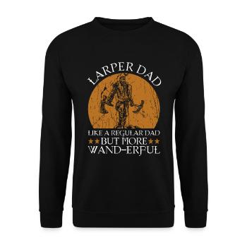 Rollenspiel Larper Dad Und Larper Vater - Sweat-shirt Unisexe - noir - Devant - Alina (178cm) & Michal (187cm)